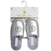 Wholesale - U.S. POLO ASSN. SILVER LADIES SLIPPERS SIZE 5-10 C/P 24, UPC: 662239094733